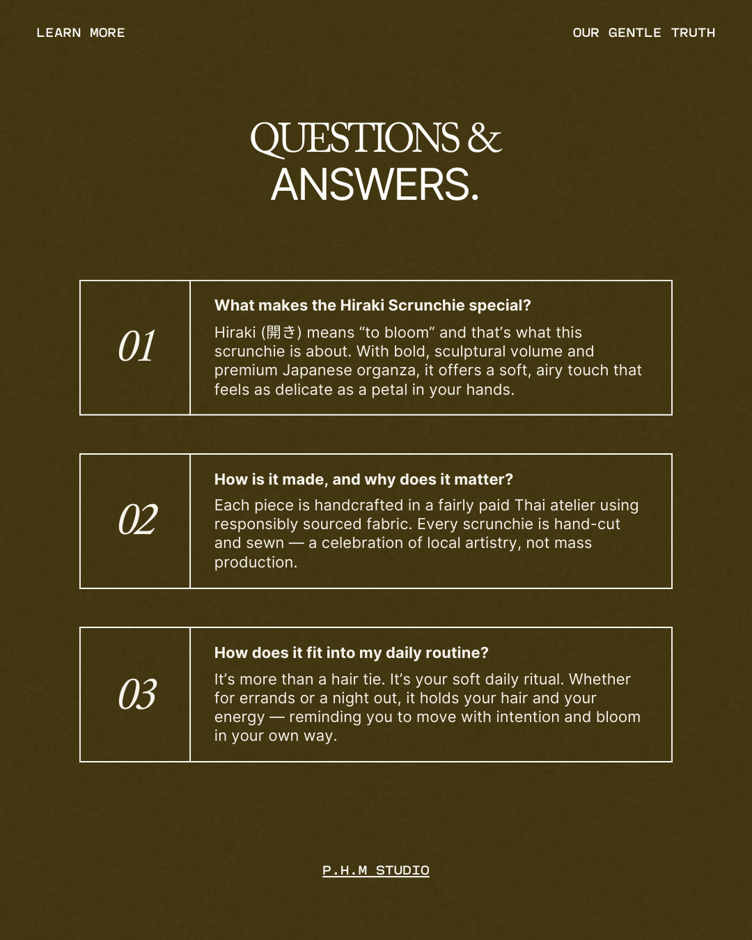 Hiraki Giant Ivory Scrunchie