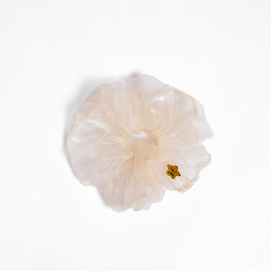 Hiraki Mini Ivory Scrunchie