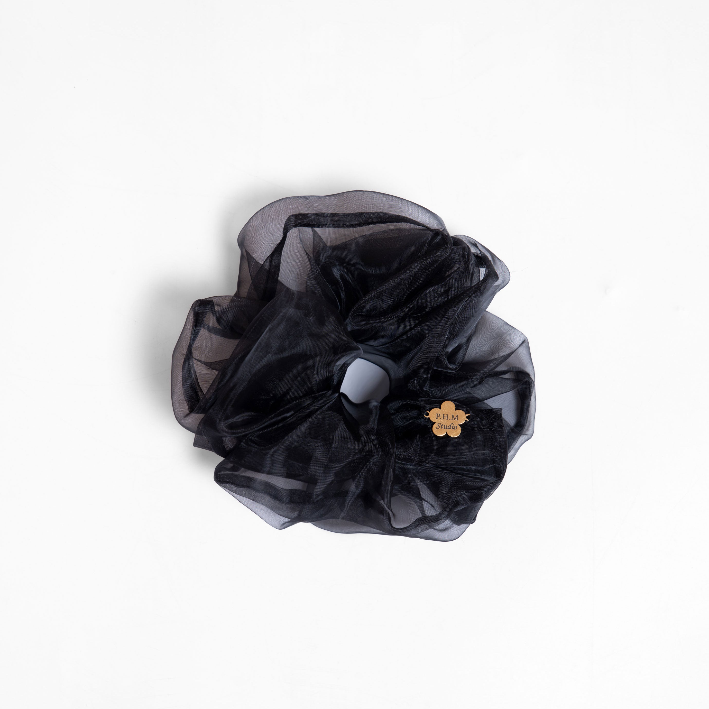 Hiraki Mini Black Scrunchie