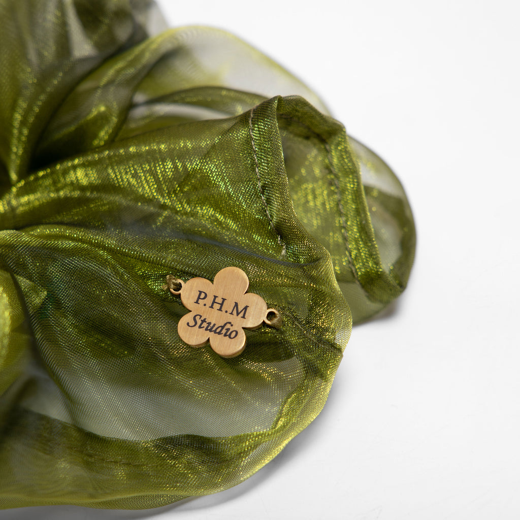 Hiraki Mini Moss Green Scrunchie