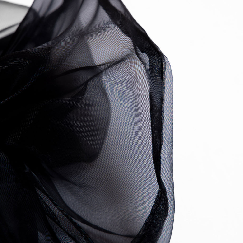 Hiraki Mini Black Scrunchie